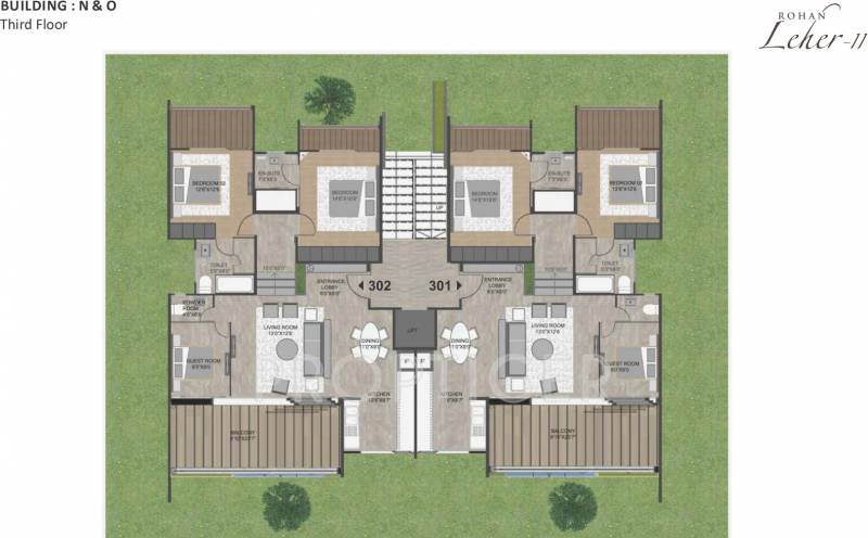 leher-2 Images for Cluster Plan of Rohan Leher 2