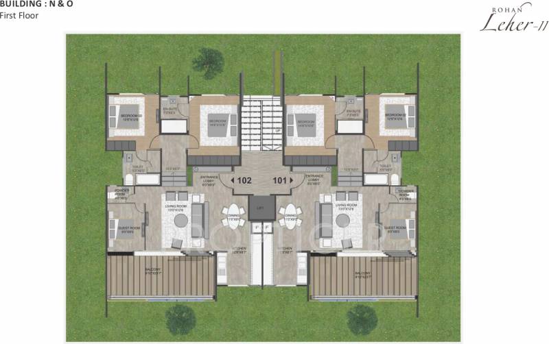  leher-2 Images for Cluster Plan of Rohan Leher 2