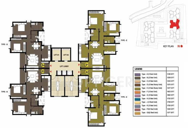  gulmohar Images for Cluster Plan of Prestige Gulmohar