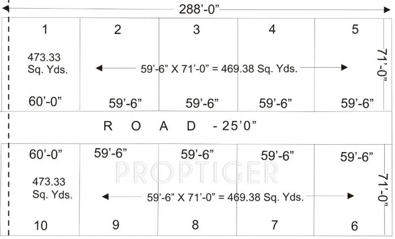 dharti-developers arjun-farms Layout Plan