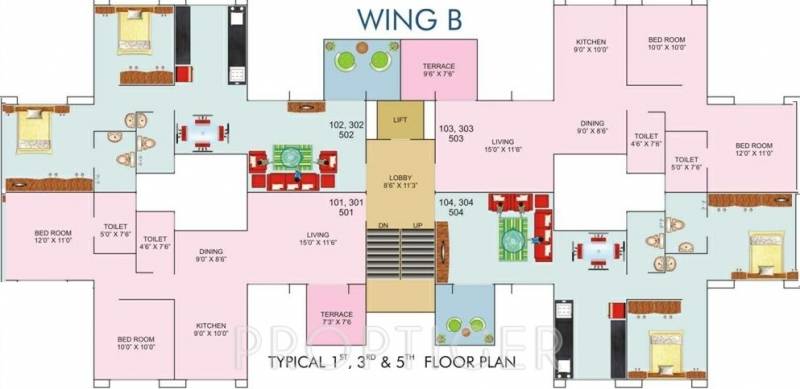  pearl Images for Cluster Plan of Sukhwani Pearl
