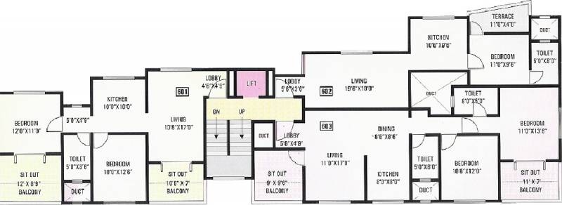 Images for Cluster Plan of GK Developers Dwarka Queens Park