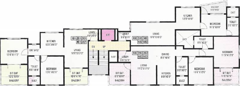 Images for Cluster Plan of GK Developers Dwarka Queens Park