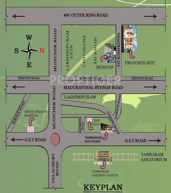  akrithi Images for Location Plan of RKN Akrithi