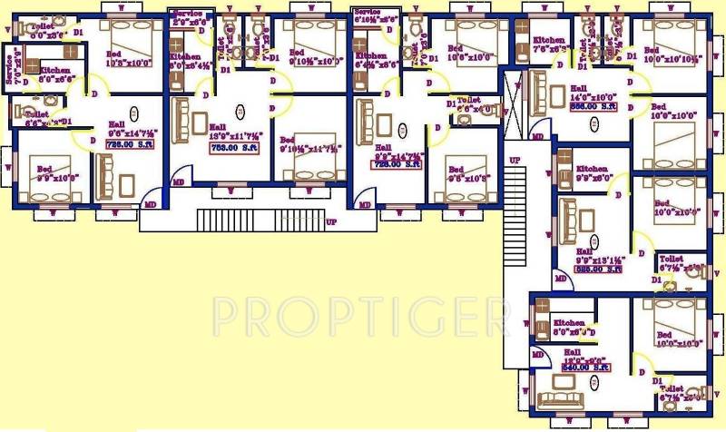 Images for Cluster Plan of Sai Sri Ram Flats