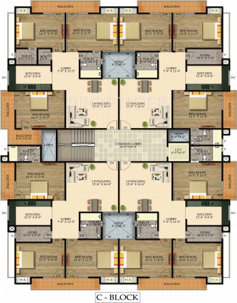 Images for Cluster Plan of Shree Om Balaji Tower