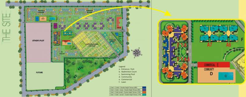  courtyard Images for Site Plan of Amrapali Courtyard