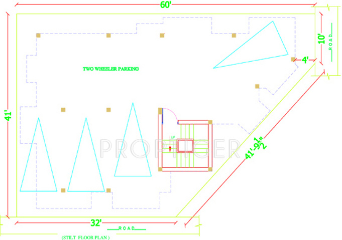 amman-constructions mithuna-apartment Cluster Plan For Stilt Floor