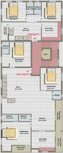 Images for Cluster Plan of Brownstone Adithi Ruby