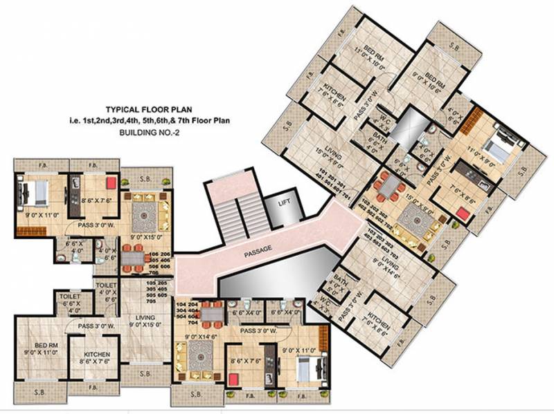 Images for Cluster Plan of Panvelkar Twin Towers