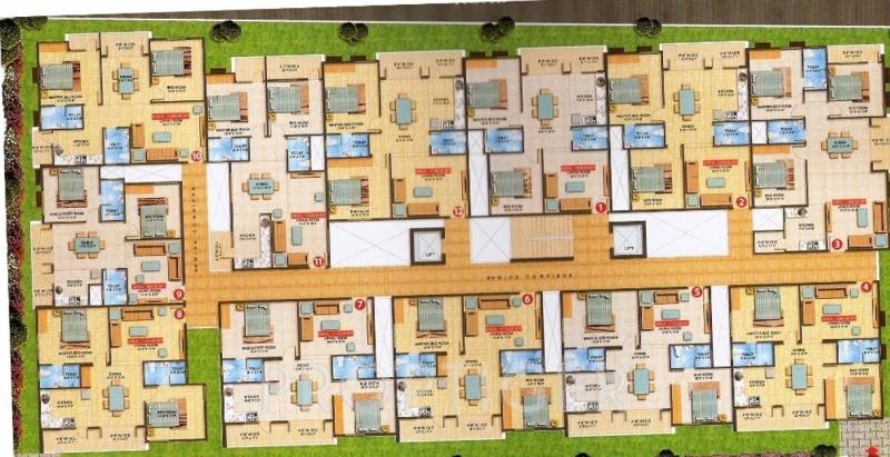  sai-ram-residency Sai Ram Residency Cluster Plan from 1st to 4th Floor