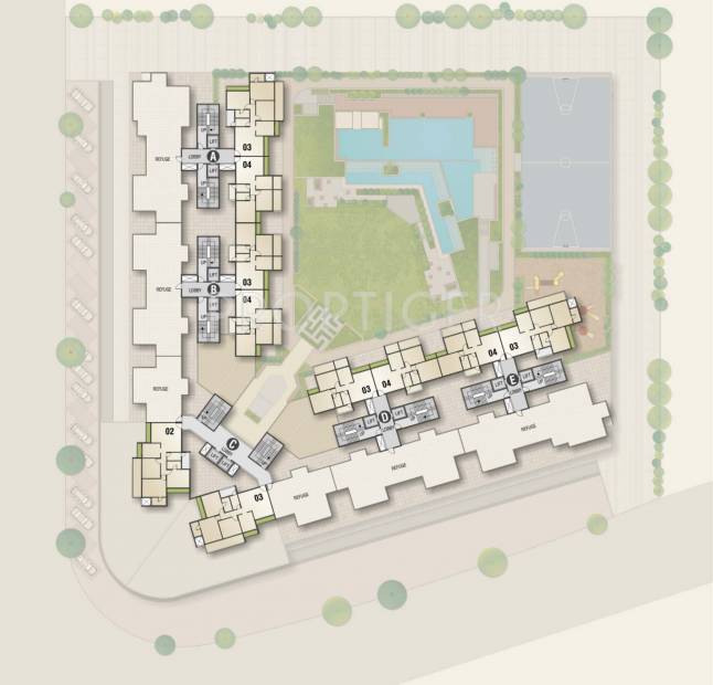 Images for Cluster Plan of Rehab Balaji Delta Tower 1
