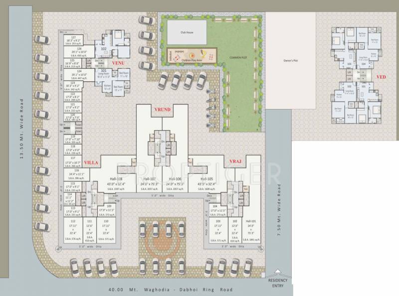 Images for Cluster Plan of Shree Krishna Vrundavan Heights