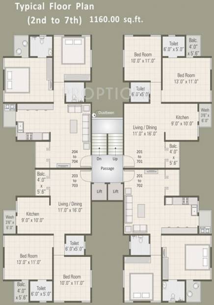Images for Cluster Plan of Shree Krishna Vrundavan Heights