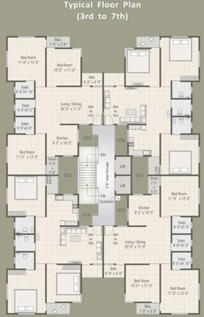 Images for Cluster Plan of Shree Krishna Vrundavan Heights
