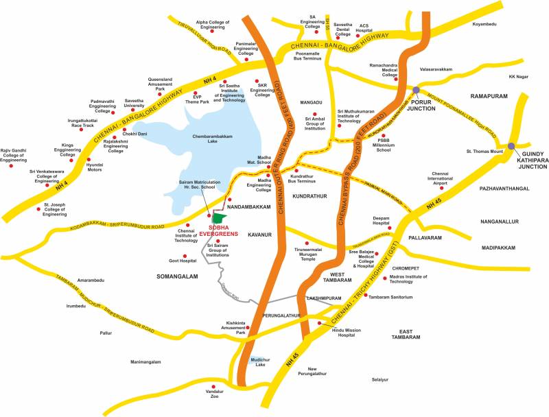 Images for Location Plan of Sobha Evergreen Plots