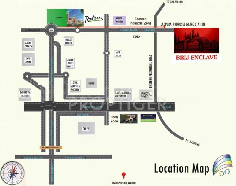 Images for Location Plan of Allure Brij Enclave Plots
