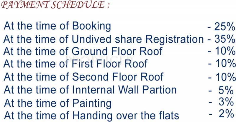 yogalakshmi-constructions flat Payment Plan