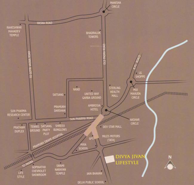 Images for Location Plan of Om Sai Infrastructure Divya Jiven Life Style