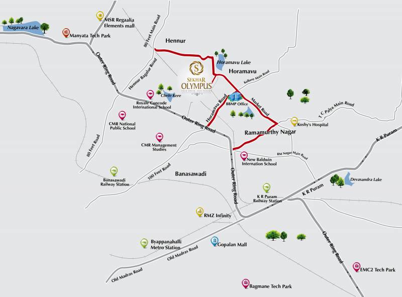 olympus Images for Location Plan of Sekhar Olympus