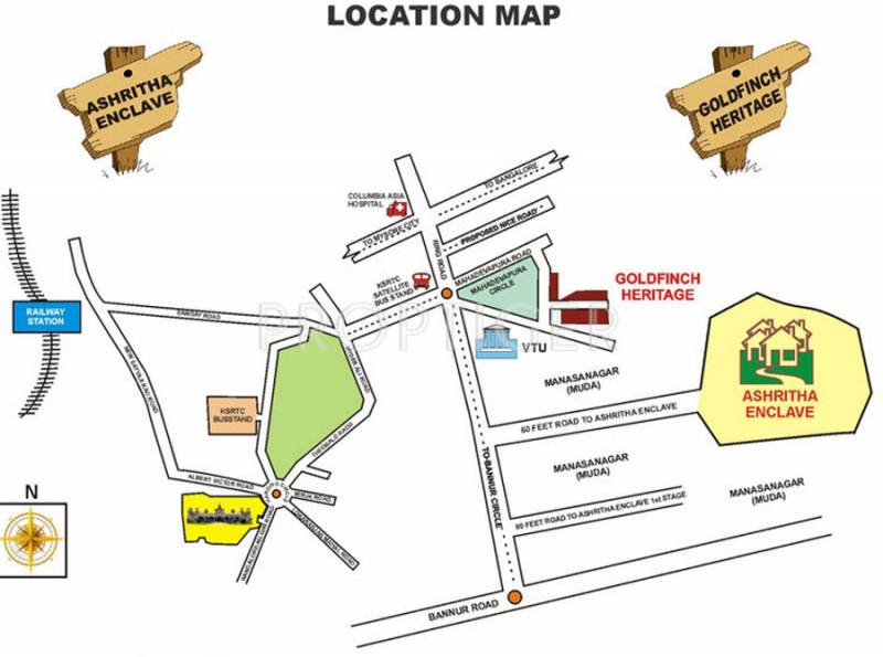 ashritha-house-building enclave Location Plan