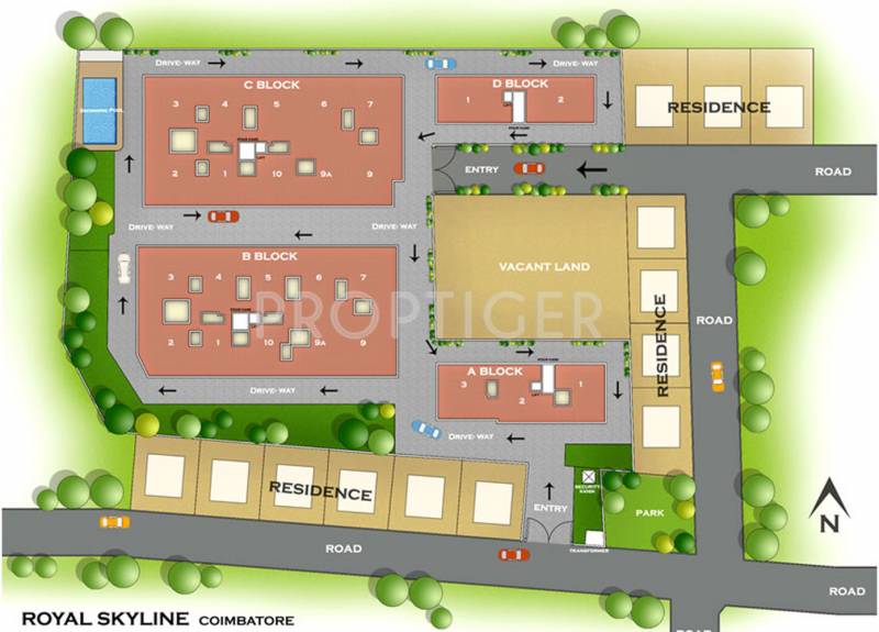  skyline Images for Site Plan of Royal Skyline