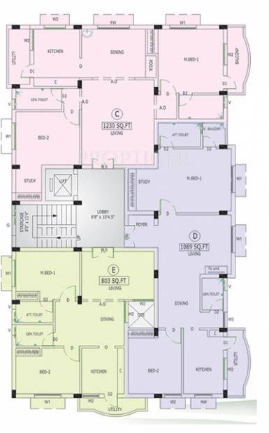 jeyam-builders sanjay-enclave Sanjay Enclave 2BHK Cluster Plan