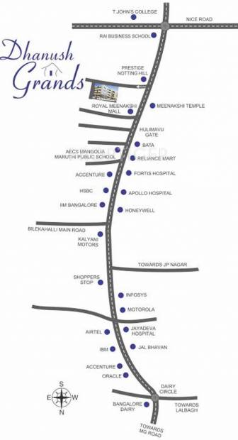  grands-apartment Images for Location Plan of Dhanush Grands Apartment