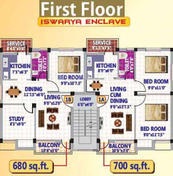 Images for Cluster Plan of SRK Iswarya Enclave