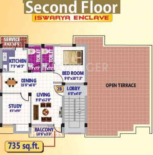 Images for Cluster Plan of SRK Iswarya Enclave