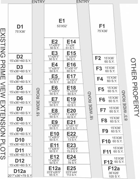 Images for Layout Plan of Royal Shape Prime View Extension