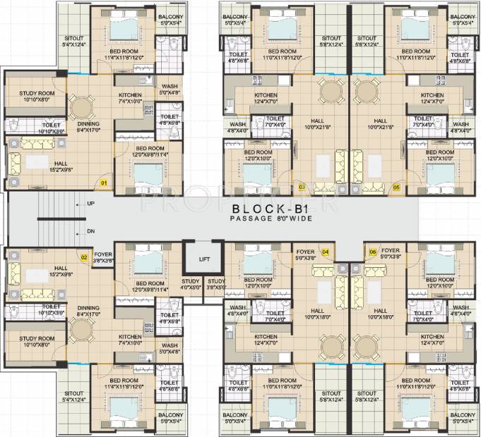  residency Images for Cluster Plan of Shubham Residency