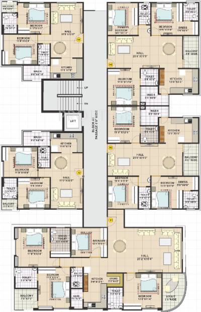  residency Images for Cluster Plan of Shubham Residency