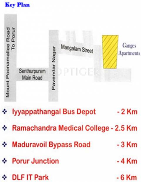 Images for Location Plan of Universal Infrastructure Development Ganges Apartments