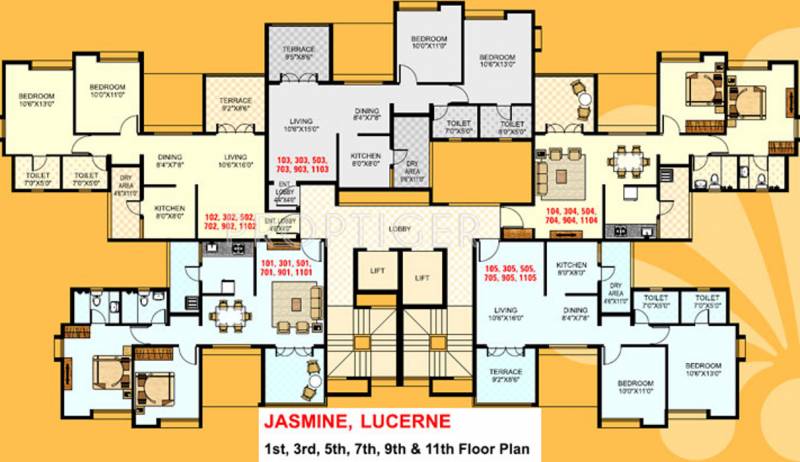 Images for Cluster Plan of Gulmohar Renaissance