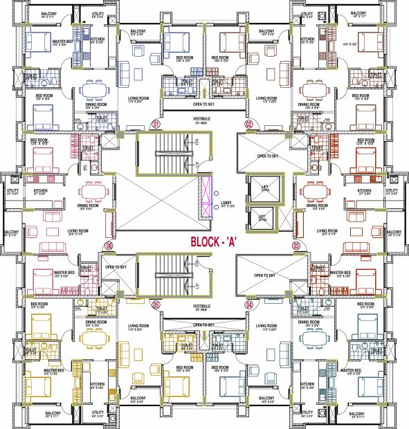 Images for Cluster Plan of Bharath Aashraya