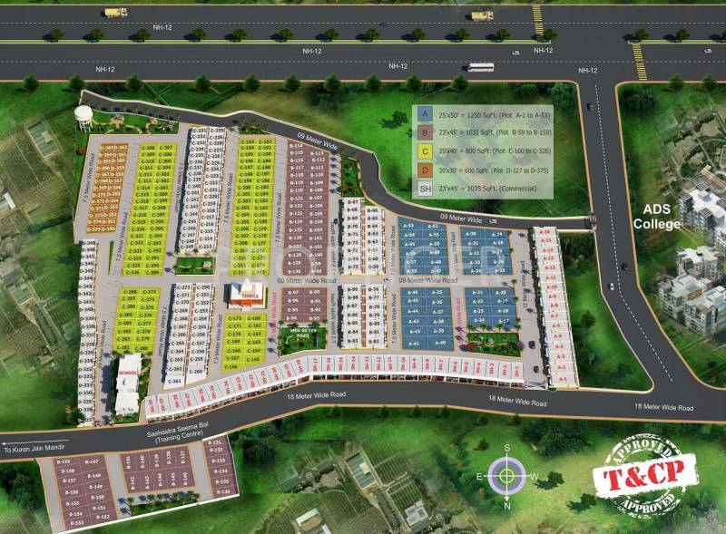 shantinath-builders-and-developers shanti-enclave-plots Site Plan