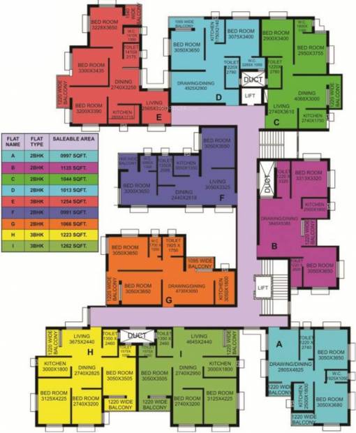 Images for Cluster Plan of Pansas Green View Residency