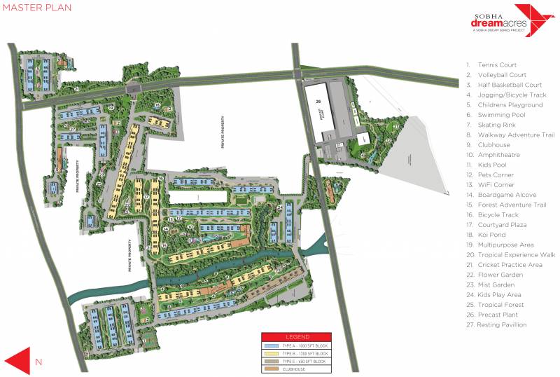  rain-forest-at-dream-acres Images for Site Plan of Sobha Rain Forest at Dream Acres