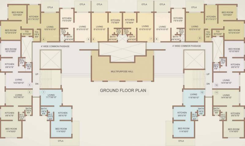  residency Images for Cluster Plan of Dhruv Residency