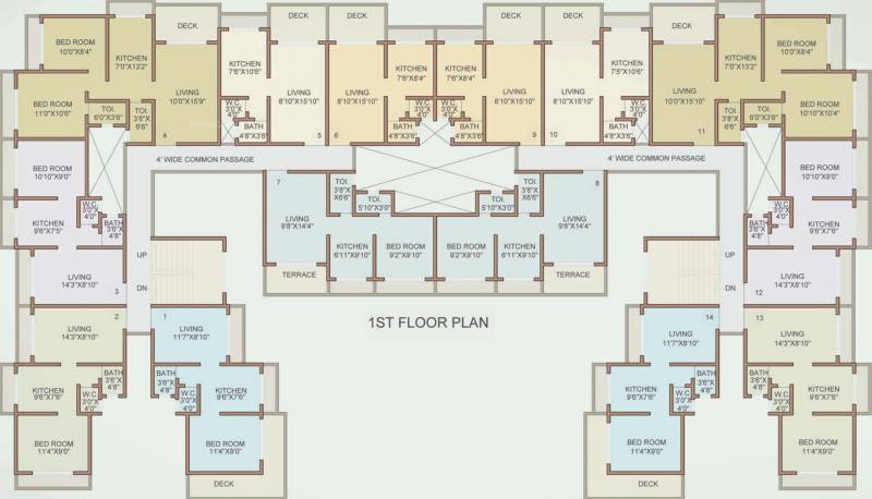  residency Images for Cluster Plan of Dhruv Residency