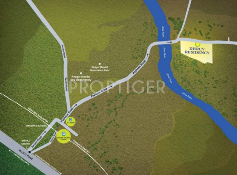  residency Images for Location Plan of Dhruv Residency