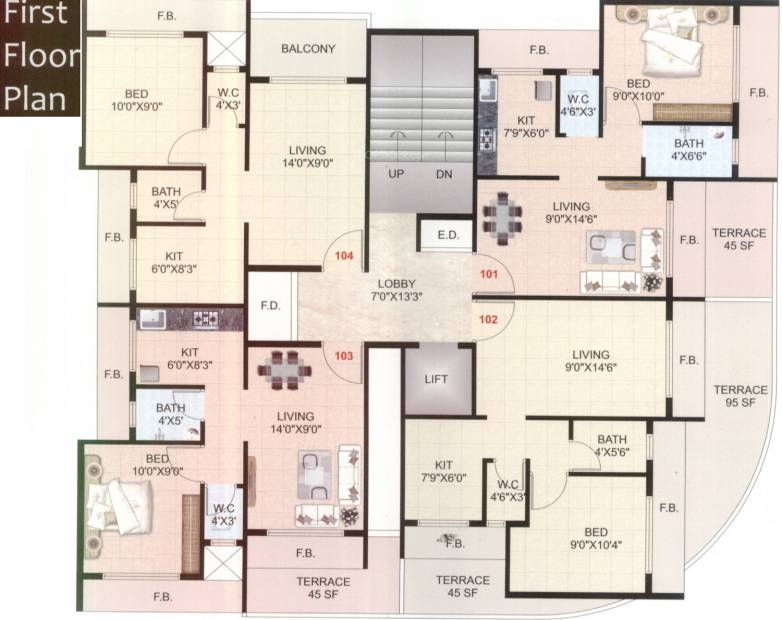 Images for Cluster Plan of Aryan Orchid