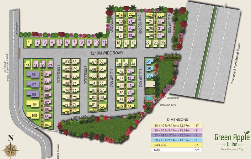 Images for Site Plan of Global Green Apple Villas
