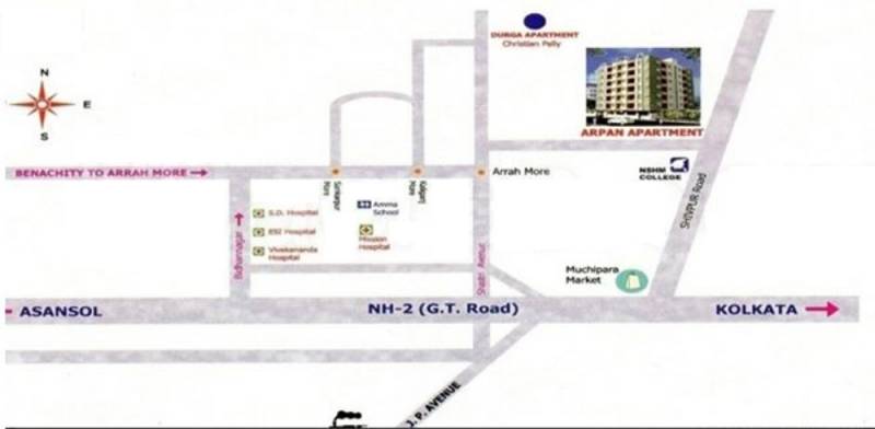  arpan-apartment Location Plan