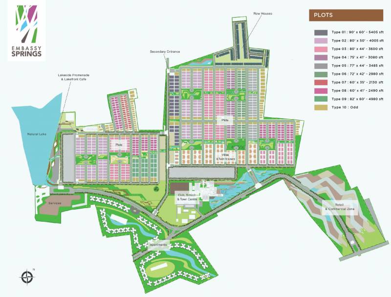 Images for Master Plan of Embassy Springs Plots