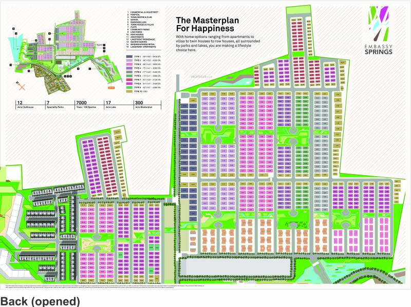 Images for Master Plan of Embassy Springs Plots