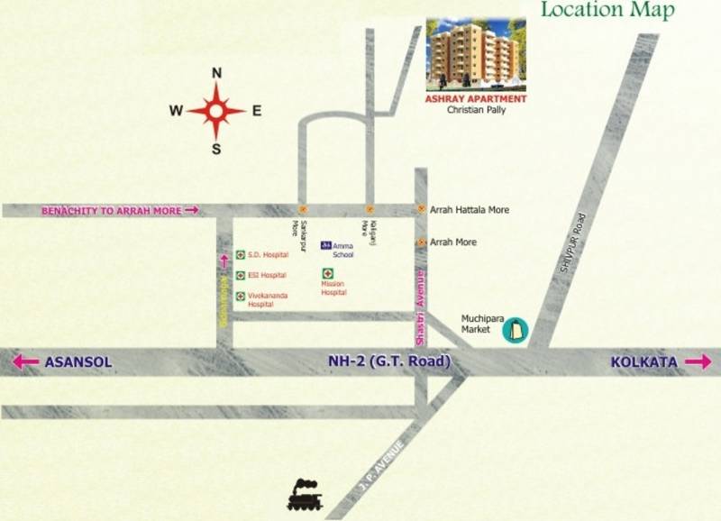 Images for Location Plan of Green House Project Aashray Apartment