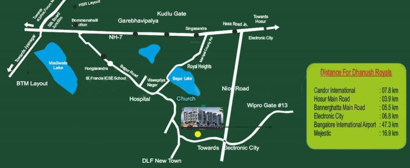  royals Images for Location Plan of Dhanush Royals