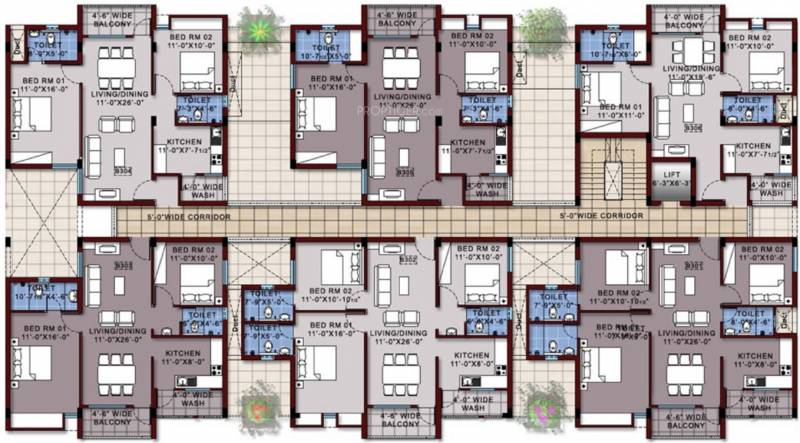  oak-park Images for Cluster Plan of Vishwasri Oak Park